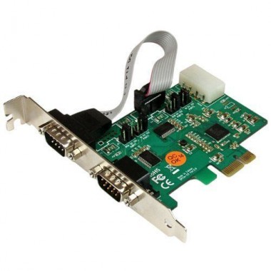 2-Port PCIe Serial Adapter Card Dual Port Serial RS232 Card