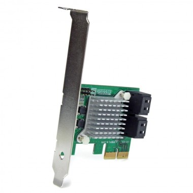 4-Port PCIe SATA Controller with RAID and Heatsink