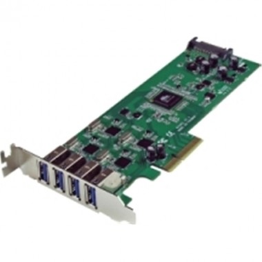 4-Port USB 3.0 PCIe Adapter Card with SATA Power