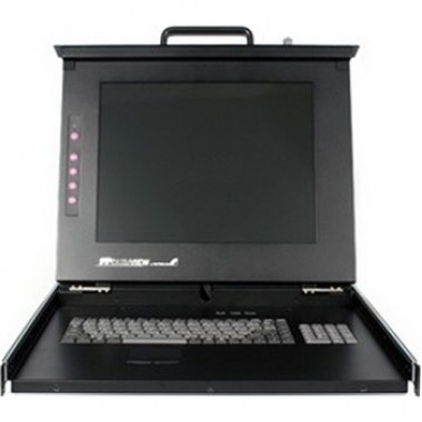 1U 15-Inch RackMount LCD KVM Console USB and PS2