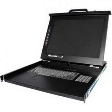 1U 19-Inch RackMount LCD KVM Console USB and PS2