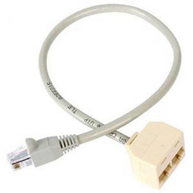 RJ45 Network Splitter Cable Adapter 2in1