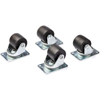 Universal Heavy Duty Caster Kit for Server Rack Cabinets - Package of 4