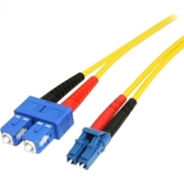 4-Meter Fiber Optic LC/SC SM 9/125 Duplex Patch Cord Lszh