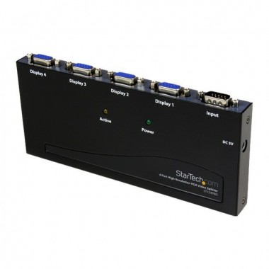 4-Port VGA Splitter VGA Monitor Video 350MHz 2048x1536