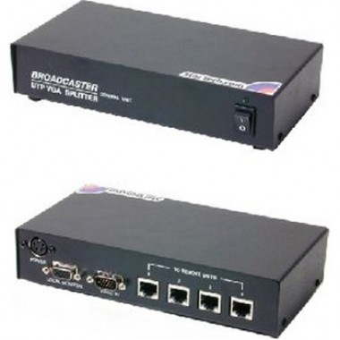 4-Port VGA over CAT5 Video Extender 950-Foot (300m)