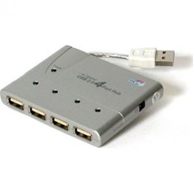 4-Port USB 2.0 Hub Portable External USB Hub