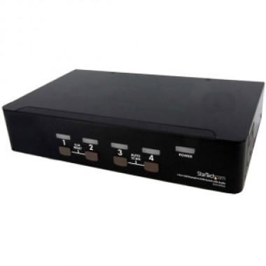 4-Port USB KVM Switch Display Port with Audio