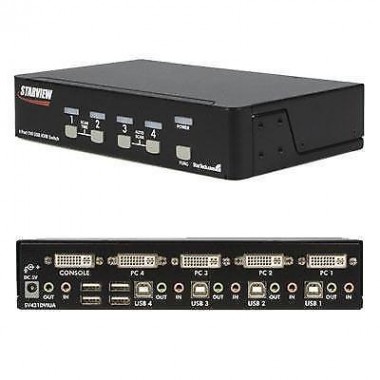 4-Port DVI USB KVM Switch with Audio