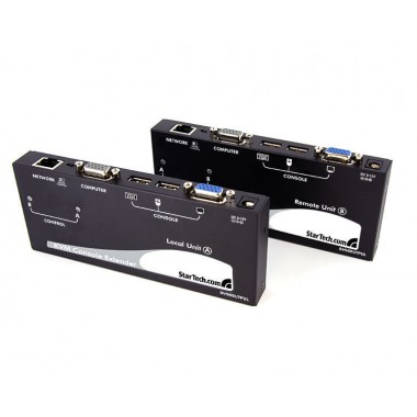 Long Range USB VGA KVM Console Extender over CAT5 UTP - 1000 ft