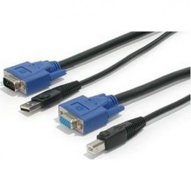 15-Foot USB & VGA 2-in-1 KVM Switch Cable Pc/mac to USB KVM