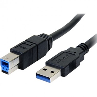 6-Foot Black USB Super Speed USB 3.0 Cable A to B M/m