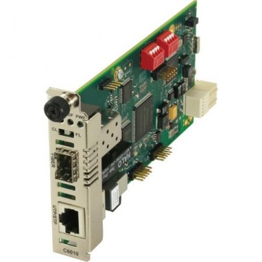 C6010 Media Converter - 1 x SC Ports - T1/E1 - Internal FIBER SM SC 20KM