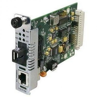 Single Fiber Slide-In-Module Media Converter 100Base-TX RJ45 to 100Base-FX SM 1550tx/1310rx SC 60km