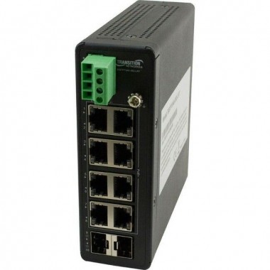 Hardened Unmanaged Switch 8-Ports Perp GE PoE+ 2