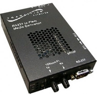 RS232 DB-9 to 1310nm SMF SC 20km Stand-alone Converter with Mgnt