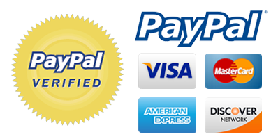 PayPal, Visa, Mastercard, American Express and Discover Payment Methods